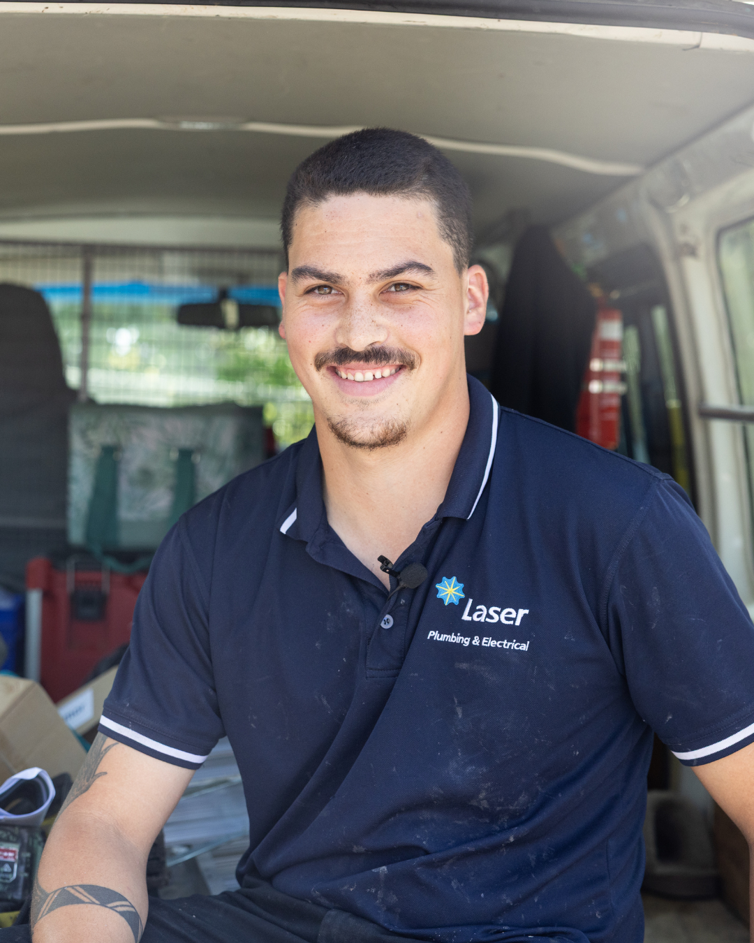 Jadé Redman, apprentice plumber with Laser Plumbing and Electrical